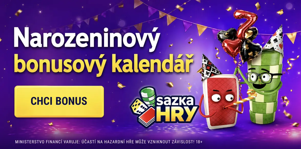 Sazka Hry – Narozeninový bonus s kódem