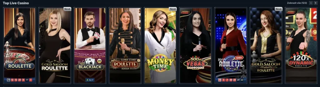 Živé casino v Betrepublic