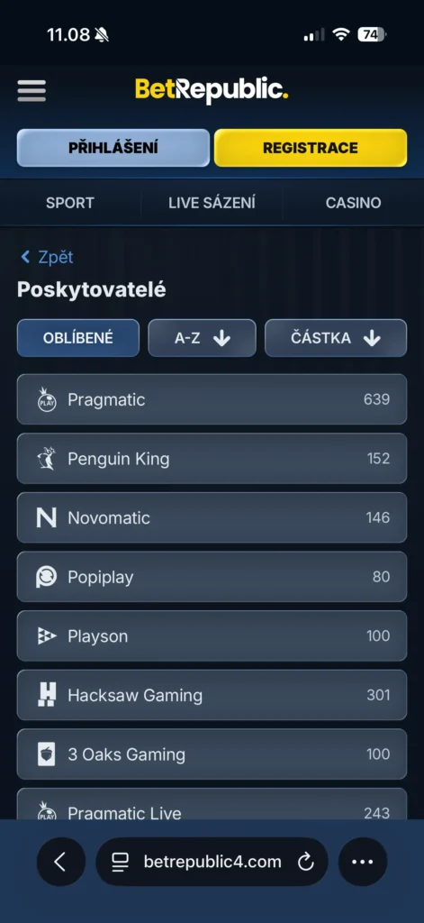 Mobilní hraní v Betrepublic 2