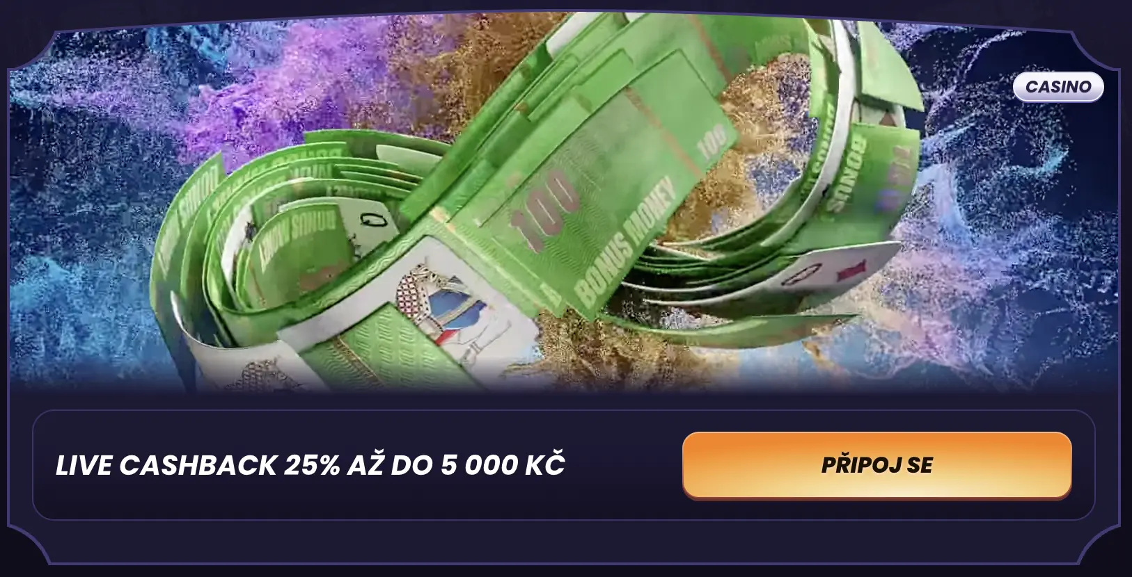 FunBet live cashback 25 % až do 5 000 Kč
