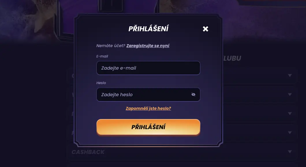 Přihlášení do účtu FunBet