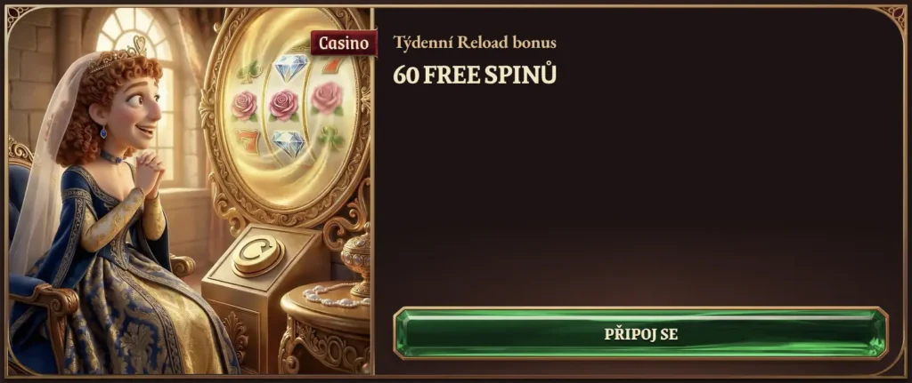 Týdenní reload bonus 60 free spinů v CrazyTower Casino